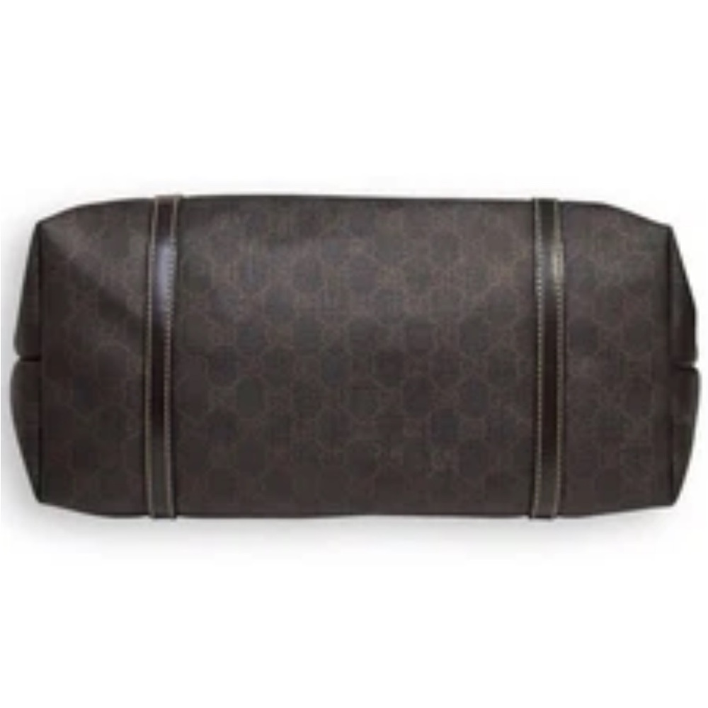 Gucci Vintage GG Supreme Tote Bag Shoulder Bag Brown PVC & Leather Large - Picture 4 of 13